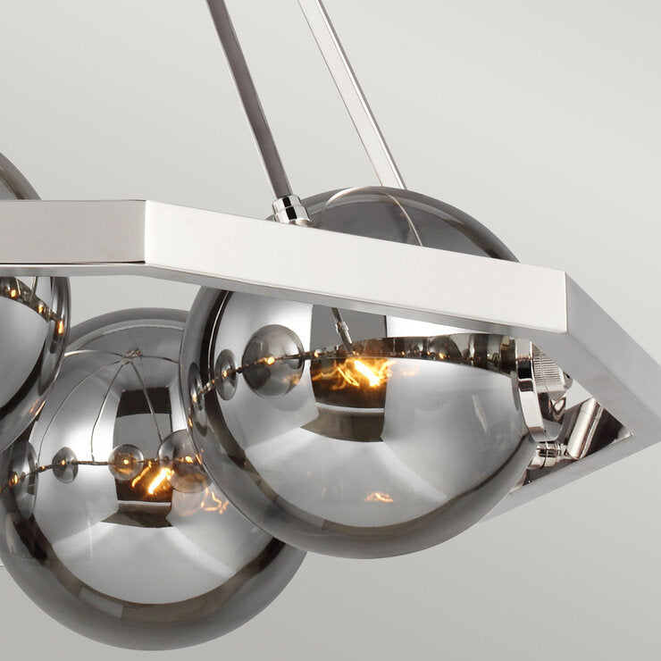 Quintiesse Feiss 5 Light Harper Chandelier in Polished Nickel Model